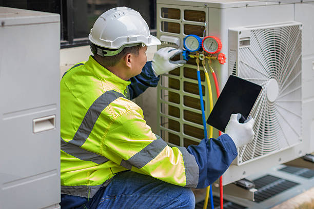 Professional Hvac technician working in Winters, TX
